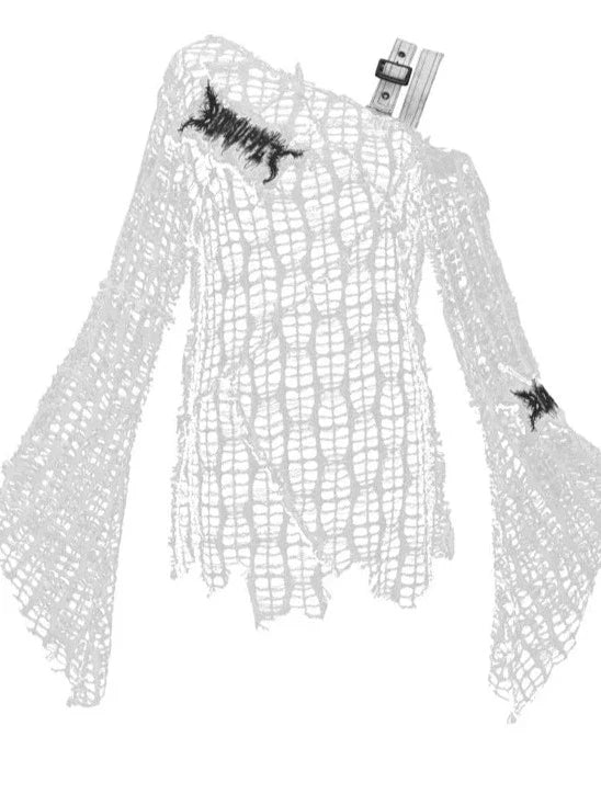 Top Gothic White Damaged