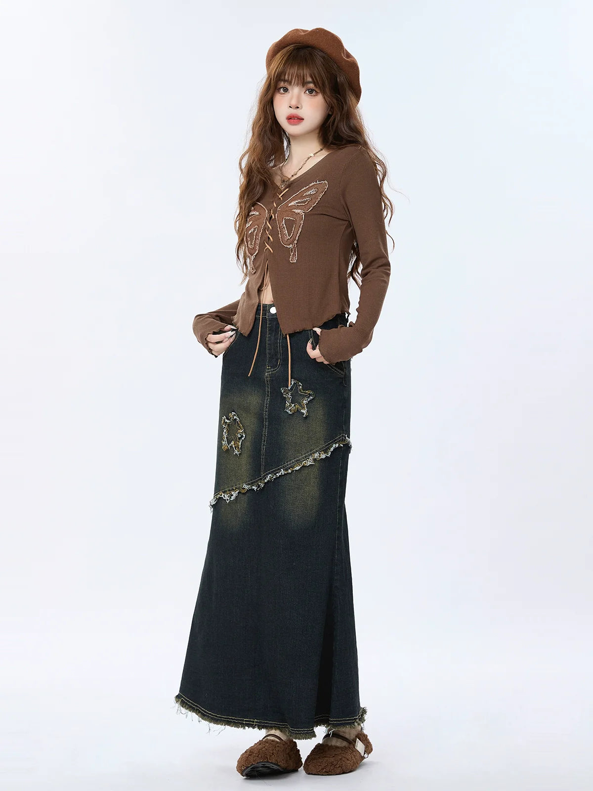 Top Butterfly Inner Retro Design American Strap