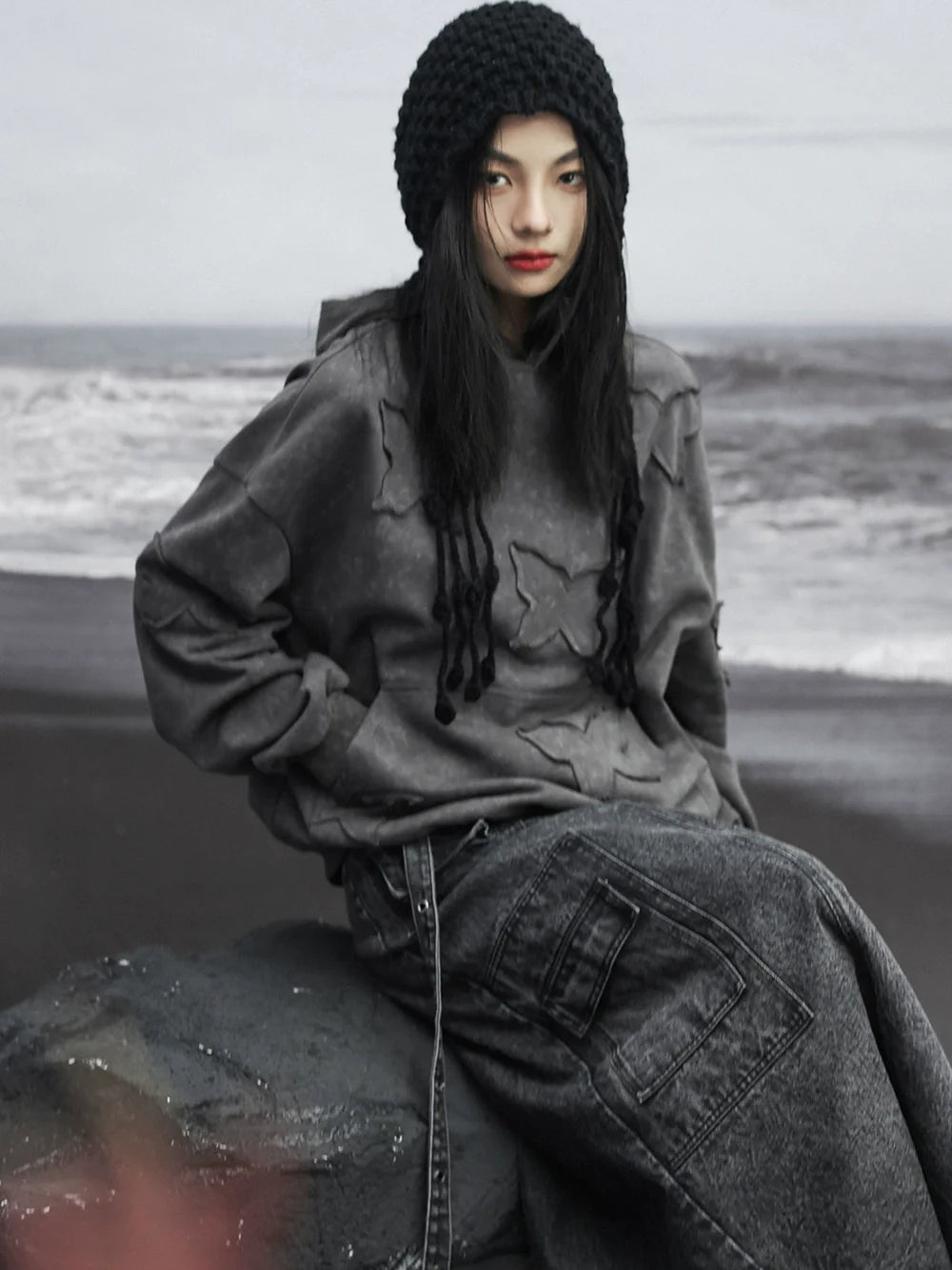 Butterfly Hooded Loose Mode Hoodie