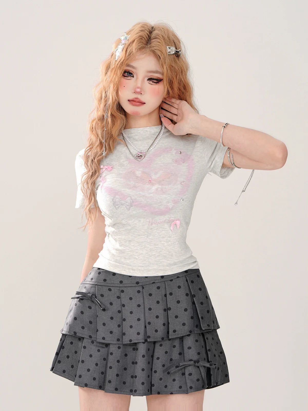 Girly Tops Heart Big Design