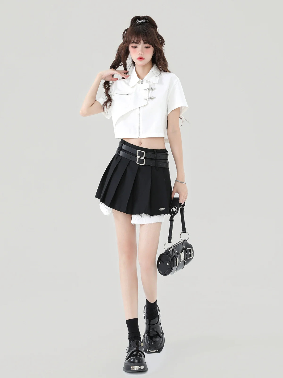 Short American Style Metal Top College Button