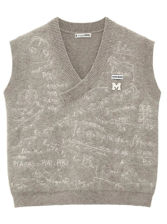 Gilet tricoté formule Over