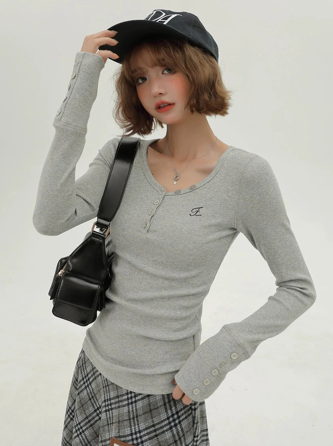 Vネック レトロT アメリカンロング