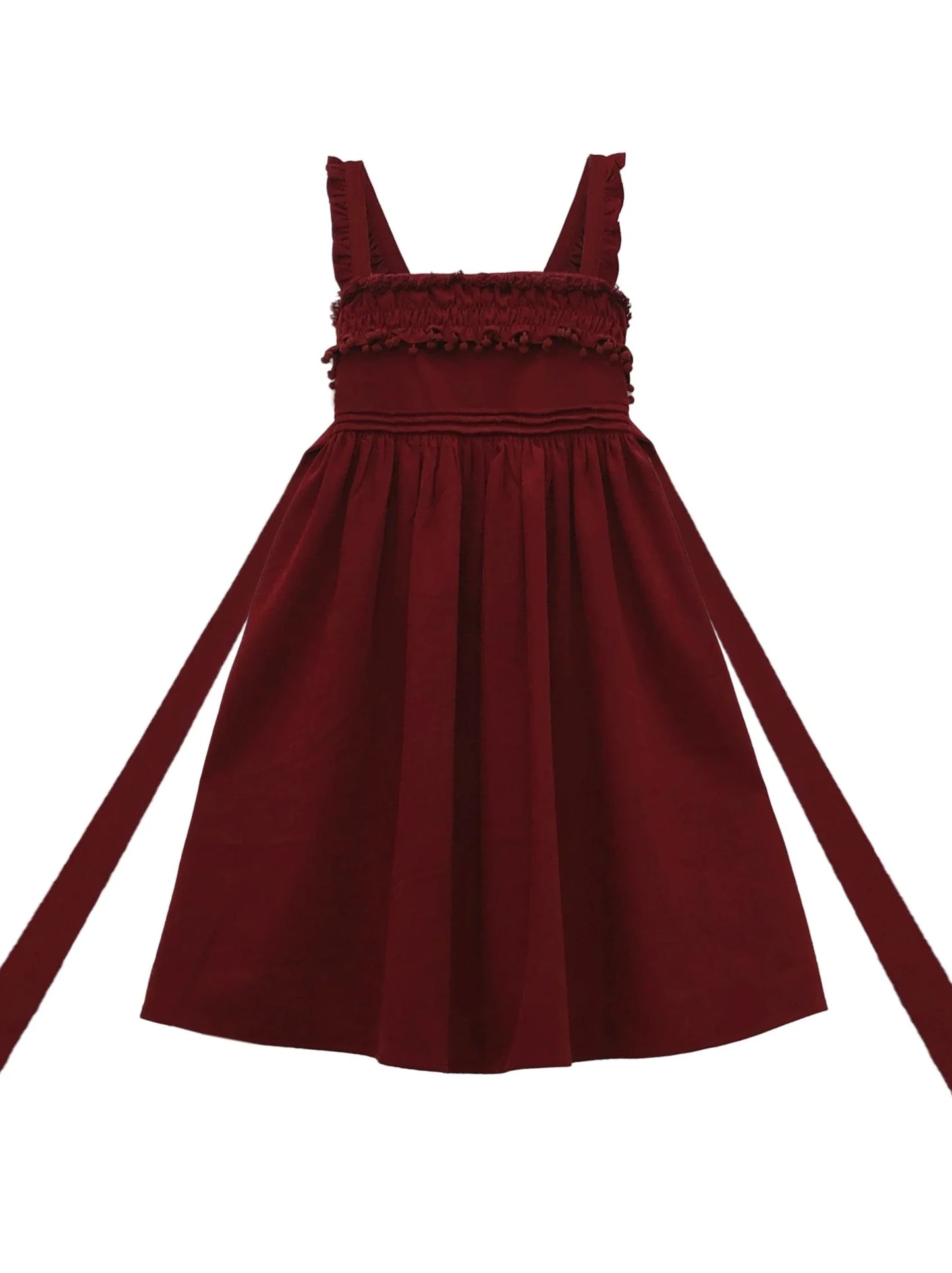 Bretelles tissées roses + chemise intérieure en plumes + robe blanche avec corsage poème + veste à volants rouge à volants rétro rose
