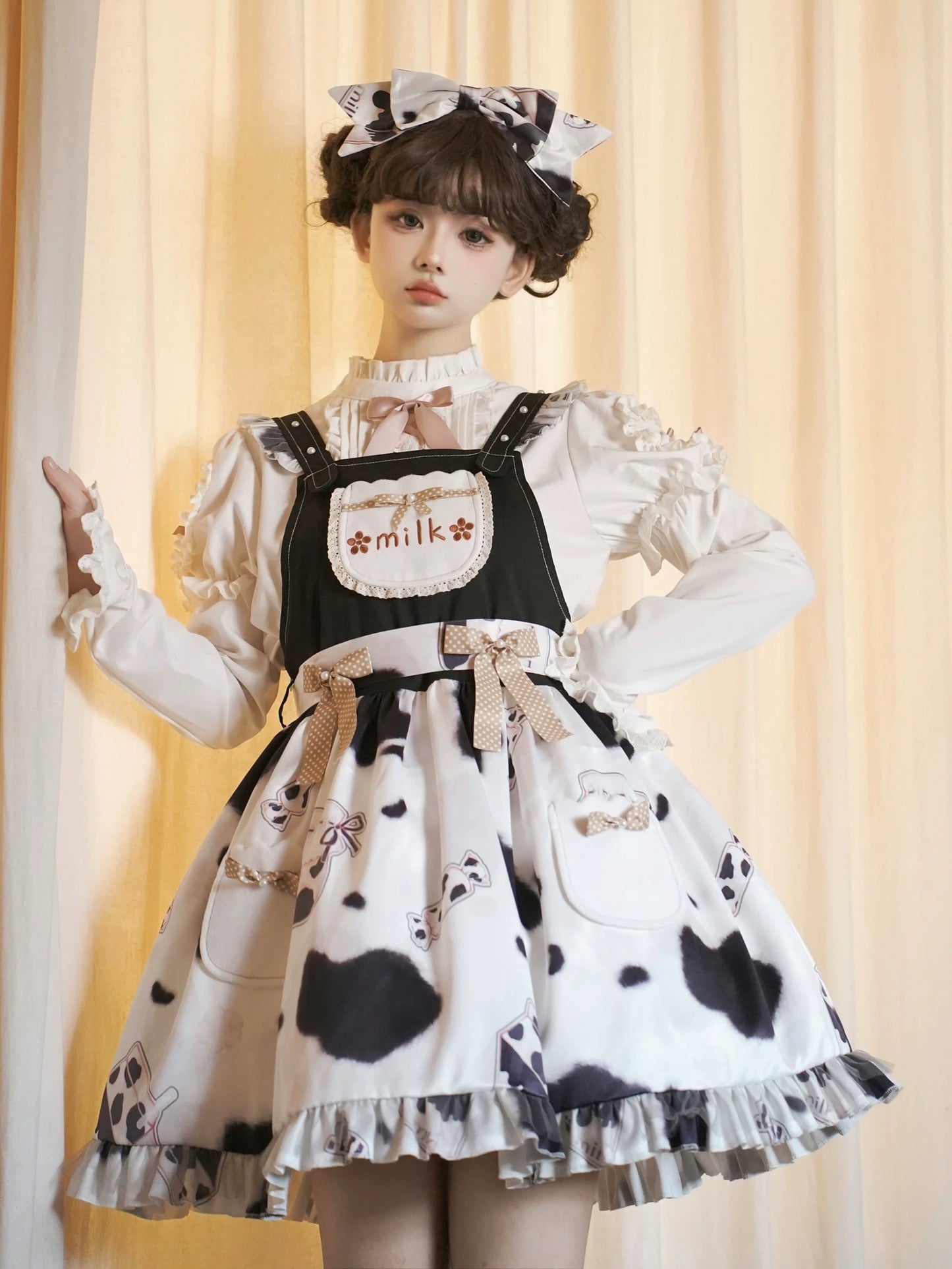 スカート ラブリー スイート ミルキー サスペンダー ロリータ