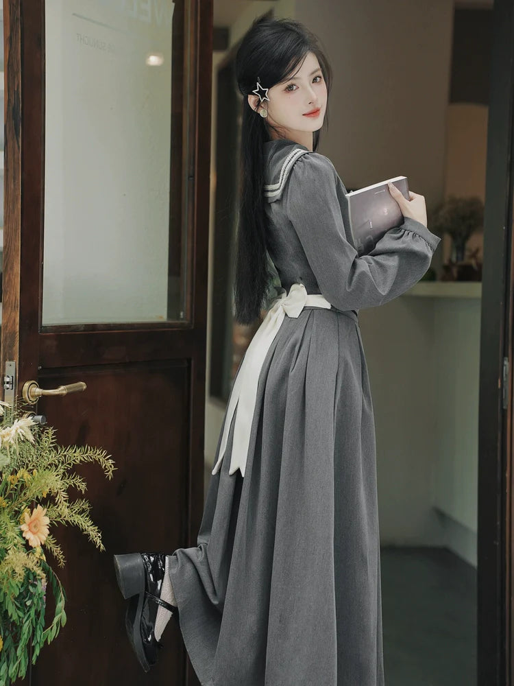 College Skirt Top Retro + Flared Ribbon