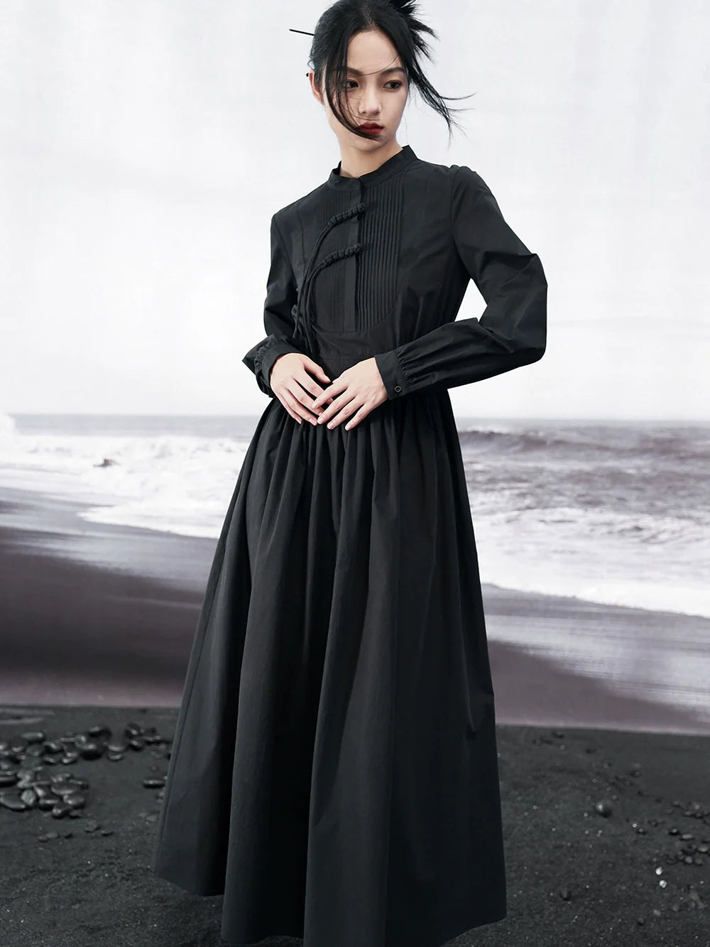 China Mode Shirt Dress French Swing