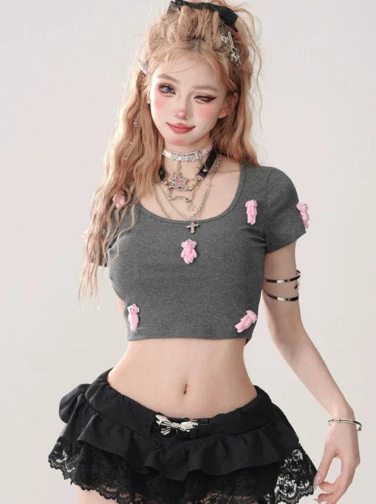 Sweet Short Girl Tops