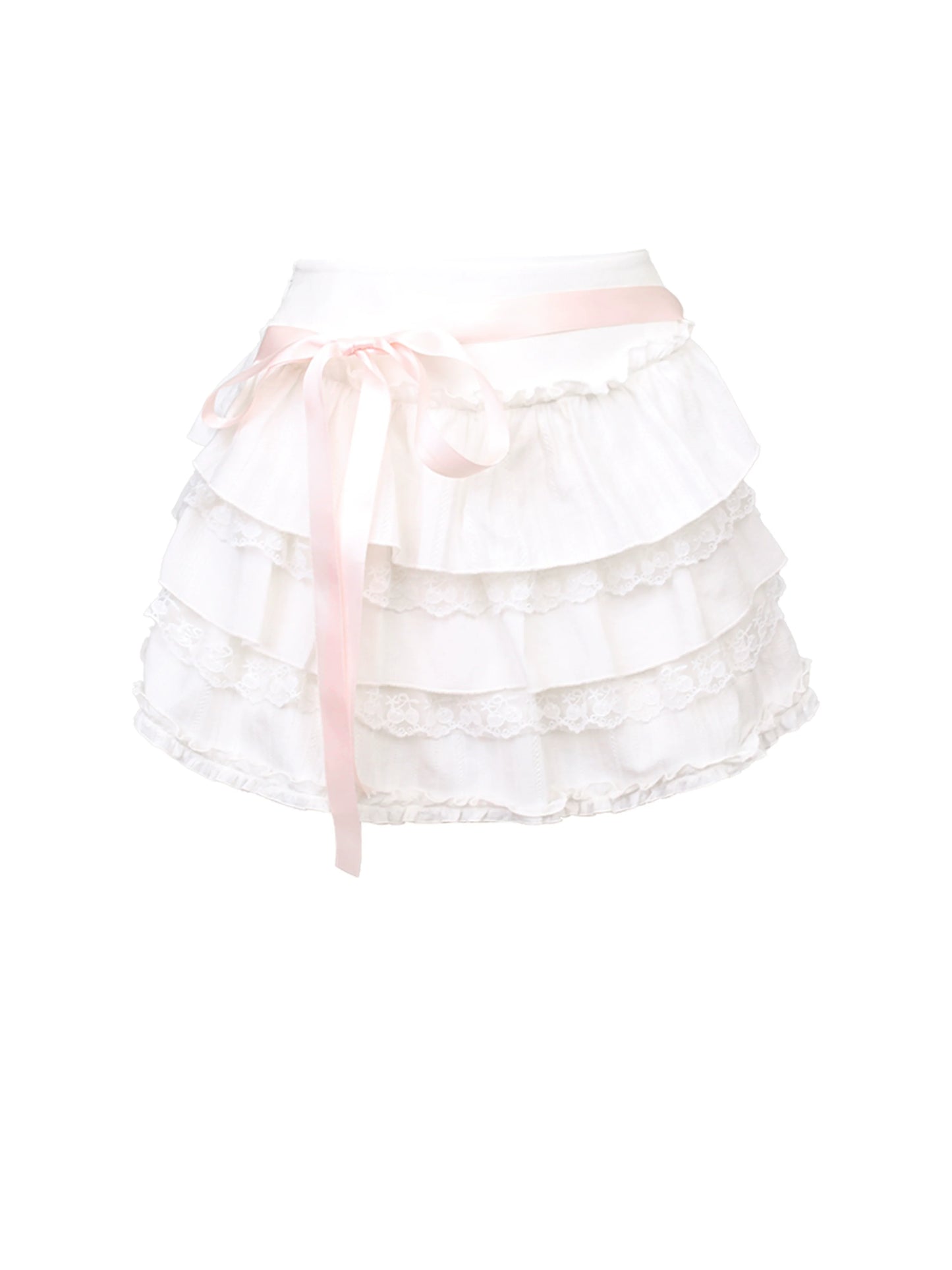 Veste taille haute en satin synthétique et jupe rose deux pièces