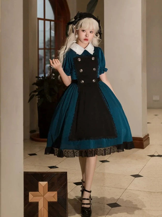 Lolita Dark Wappen Gothic Apron Dress