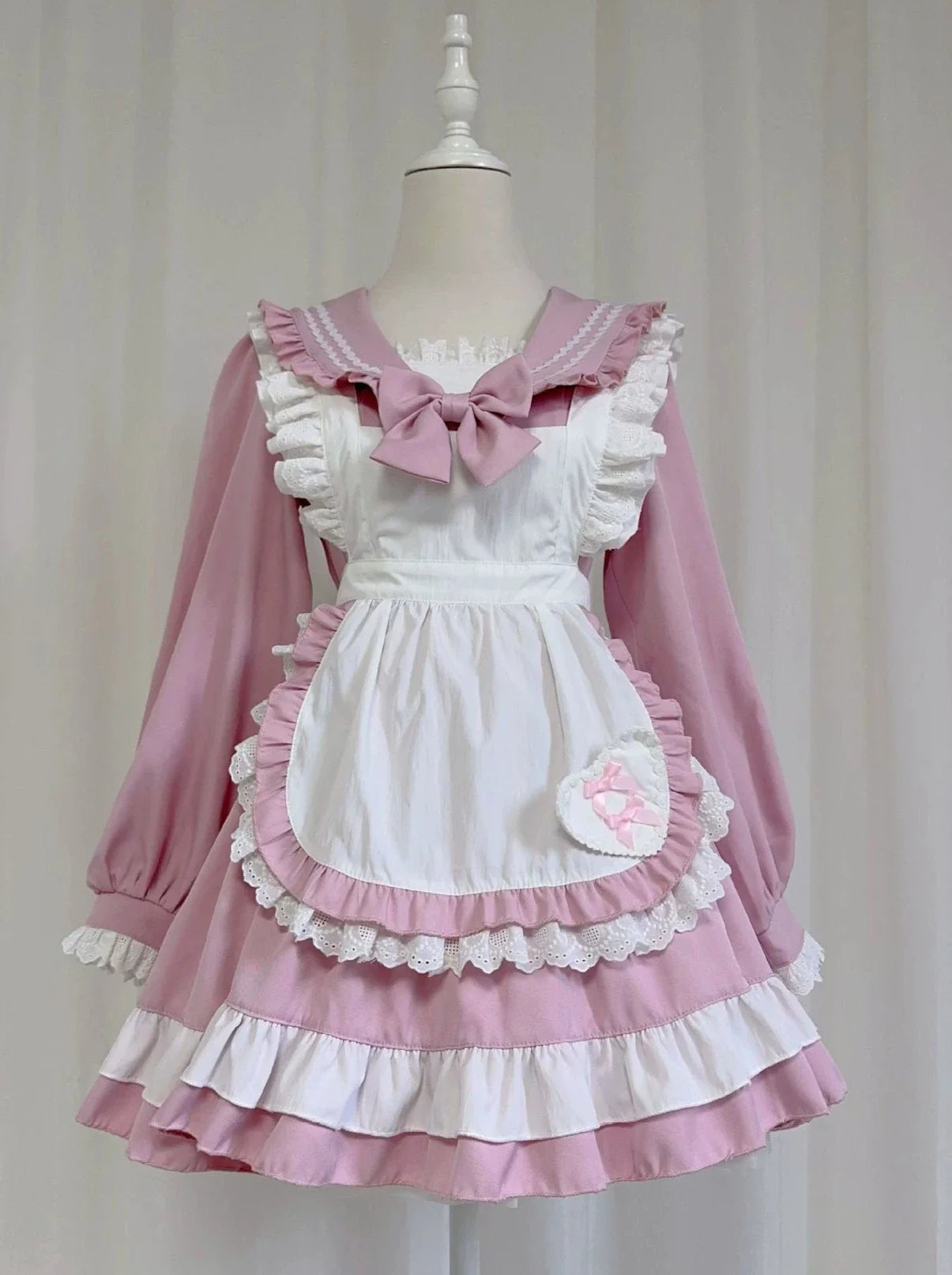 Robe de demoiselle d'honneur style marinière style collège lolita