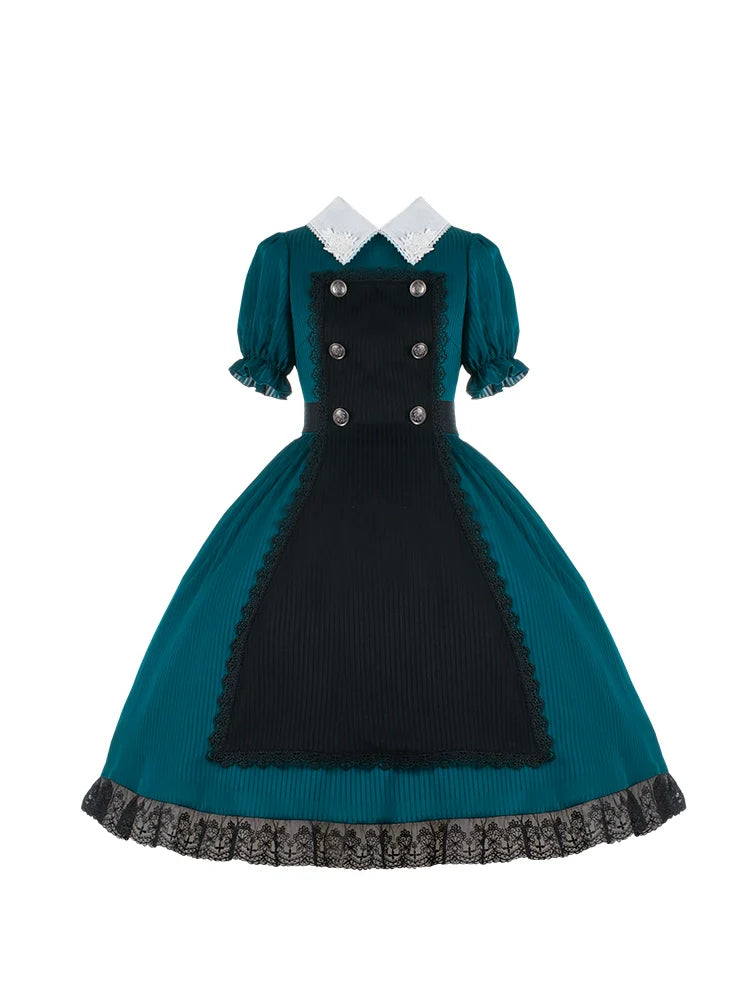 Lolita Dark Wappen Gothic Apron Dress