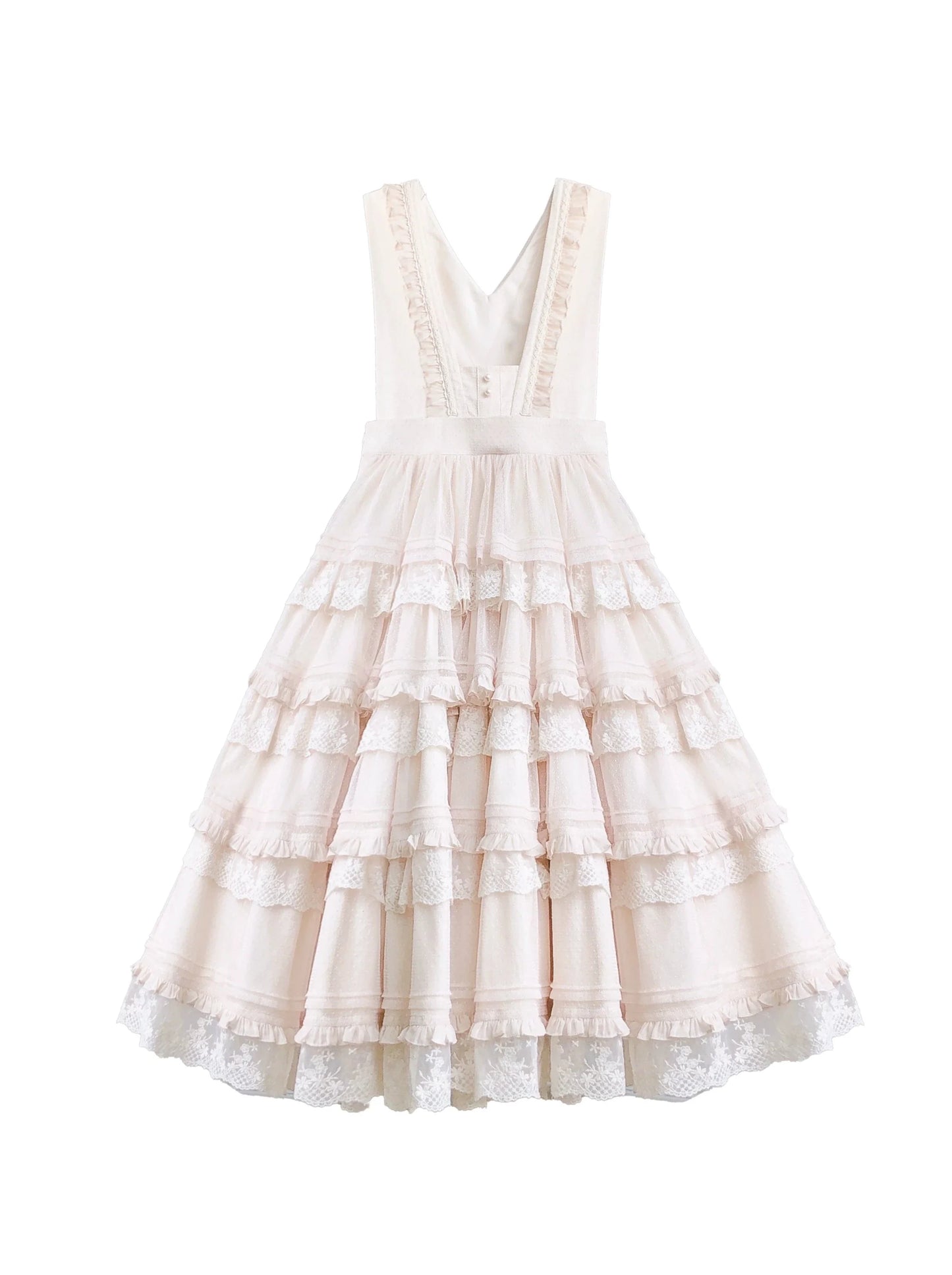Lolita en dentelle à pois sur mesure, à configuration segmentée