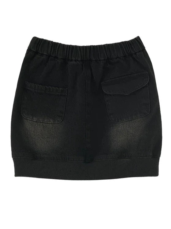 Zip Hoodie Y2K Short Hooded Casual + Skirt