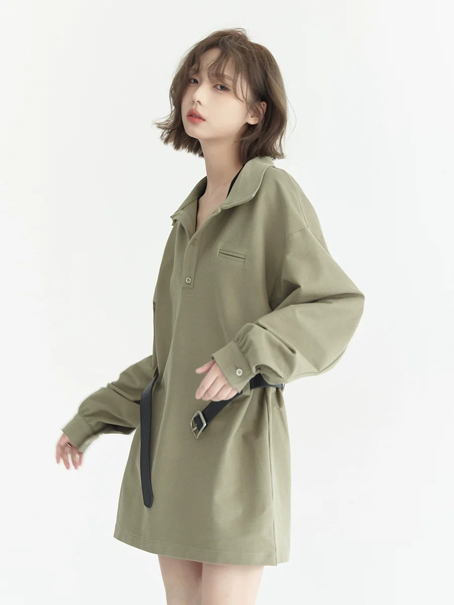 Polo Loose Top Mittellang