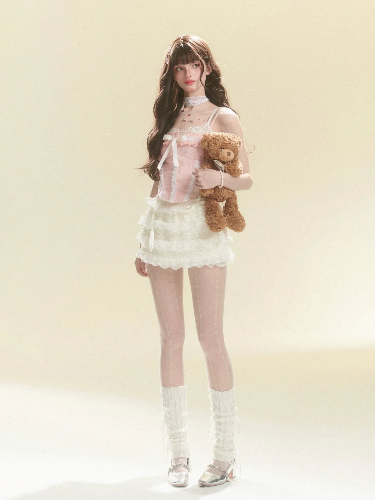 Camisole Tops Lace Frilled