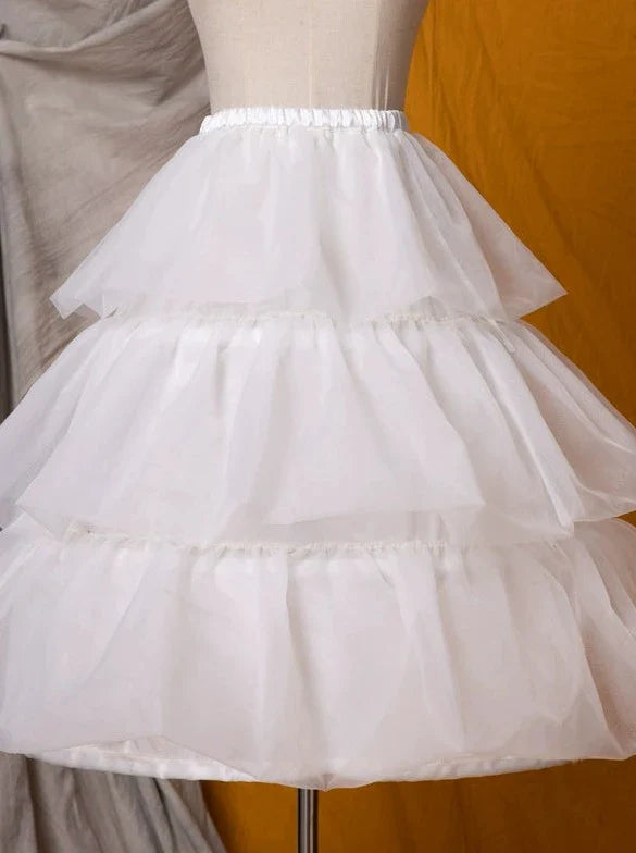 スカート + ヘッドバンド シフォンドレス インナー パープル + スイート