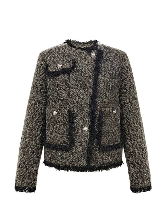 Veste Grand Or Ton Tweed Petit Fre