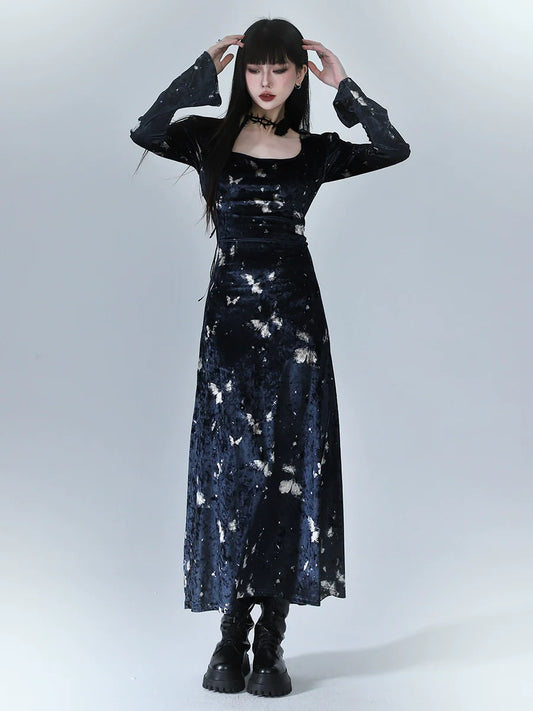Velvet Dress Dark Mode Square