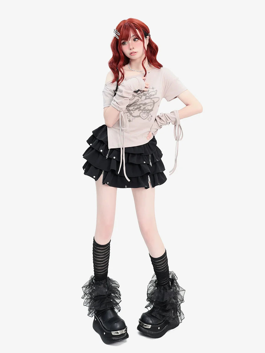 Top Fit Slim Sleeve Cropped Product Detachable