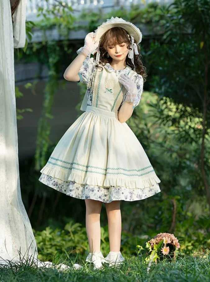 Summer Dress Flower Apron Flower + Retro