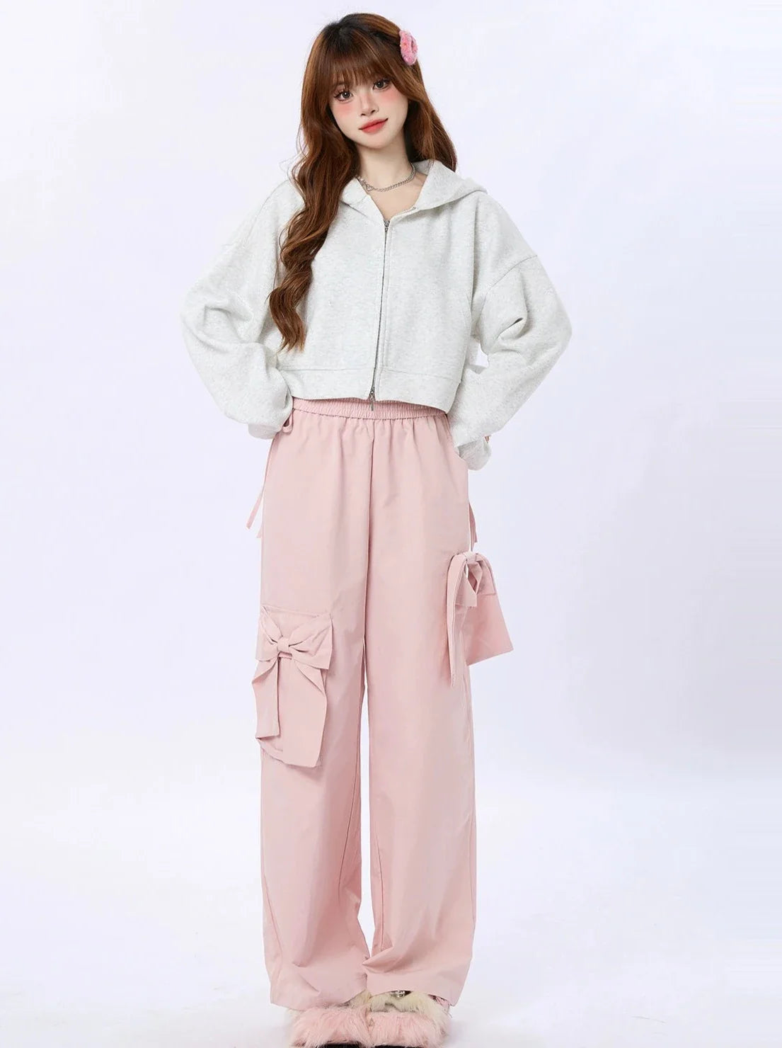 Kapuzenpullover Milky Short Spring Sweet