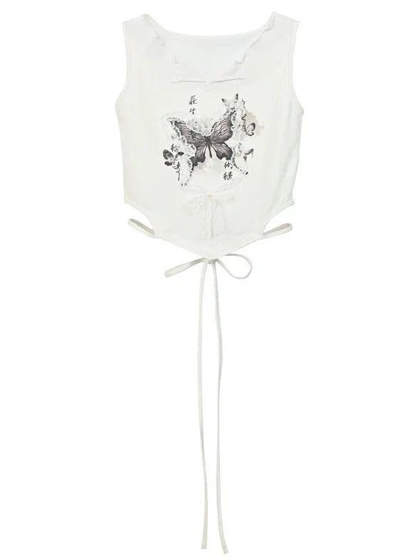 Haut sans manches style millénaire pour fille sexy