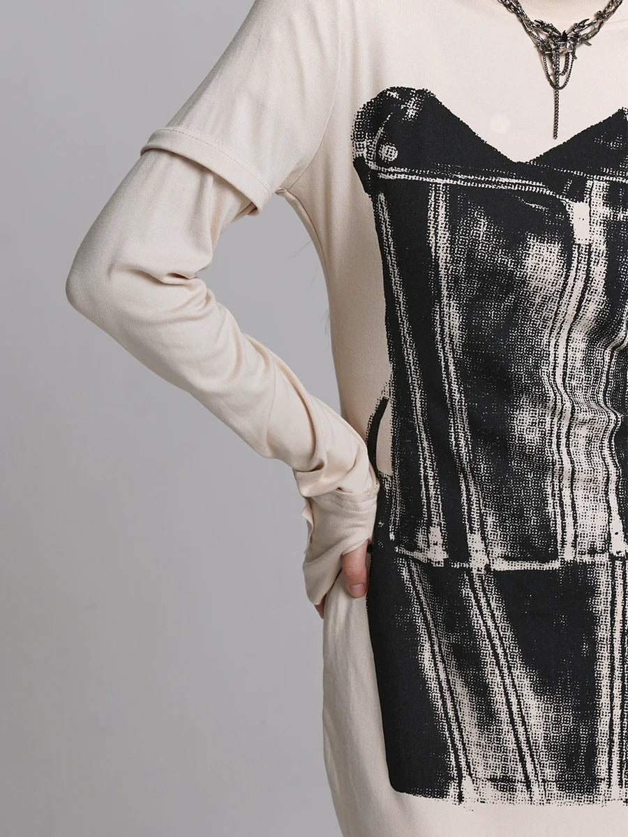 Dark Dress Design Off-White
