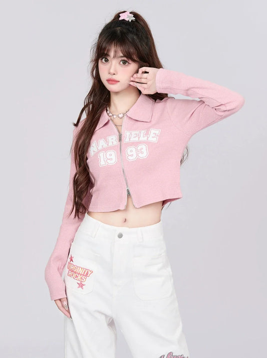 Zip-up American Tops Short