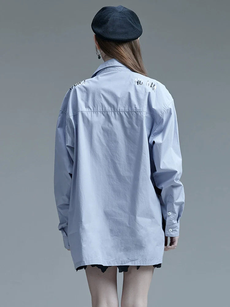 Gilet ample avec accent de chemise