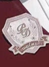 Badge Red Dress Emblem Suspender Tie Burgundy