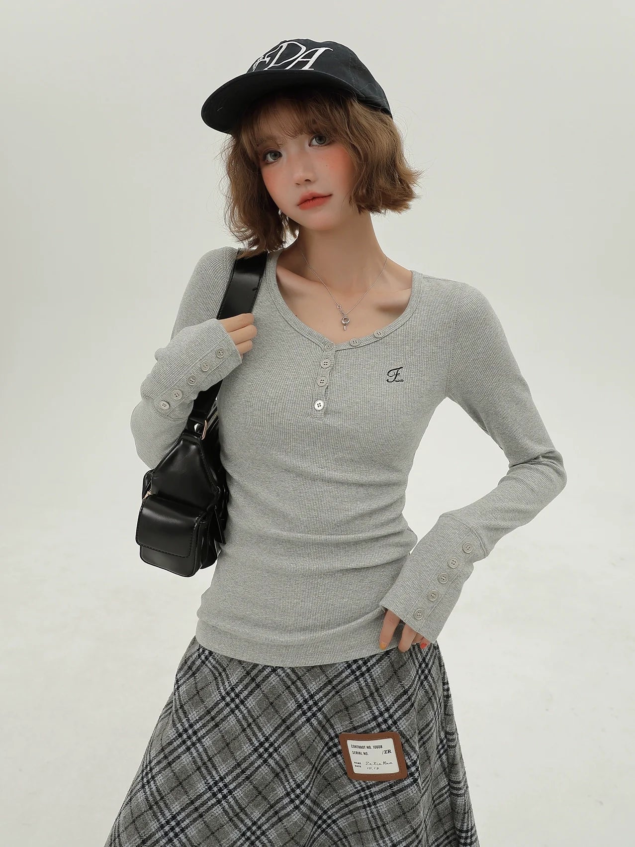 Vネック レトロT アメリカンロング