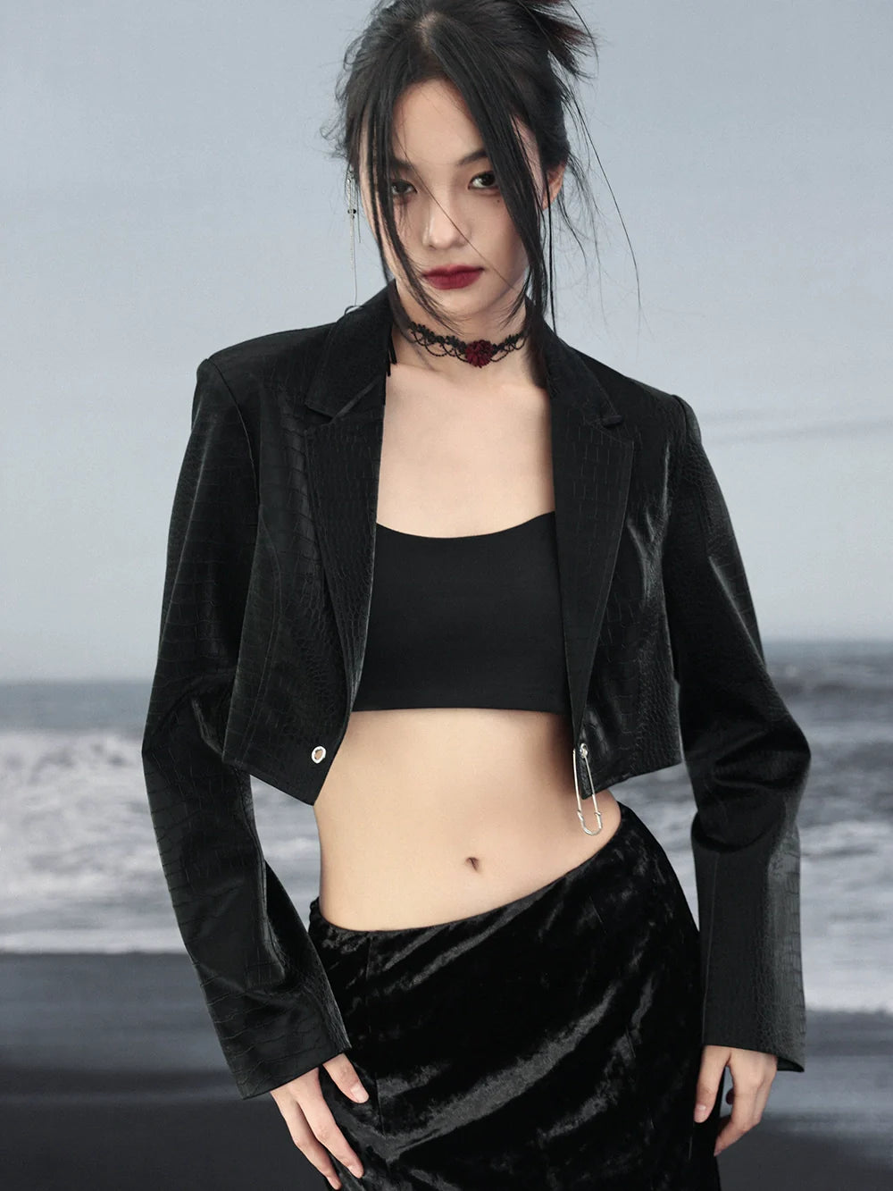 ウエストショートハイリトルブレザー