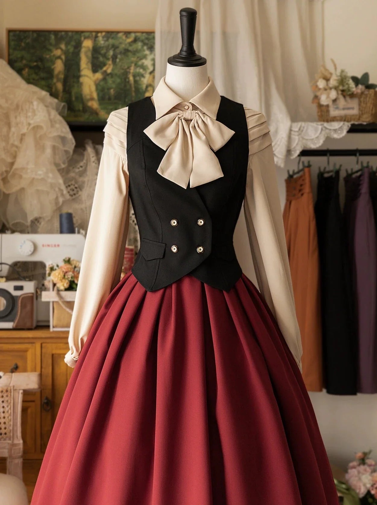 Forest Classic Collar Original Drobe Tower Weste Retro
