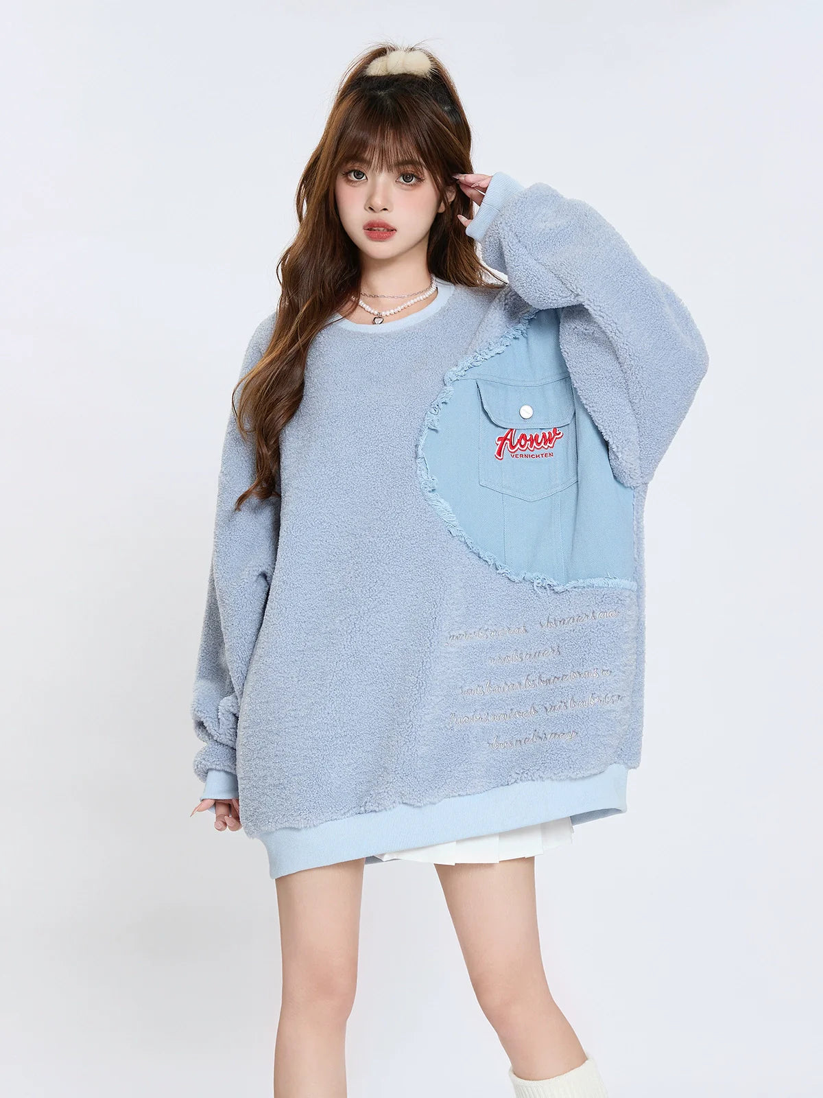 Over Boa American Loose Tops