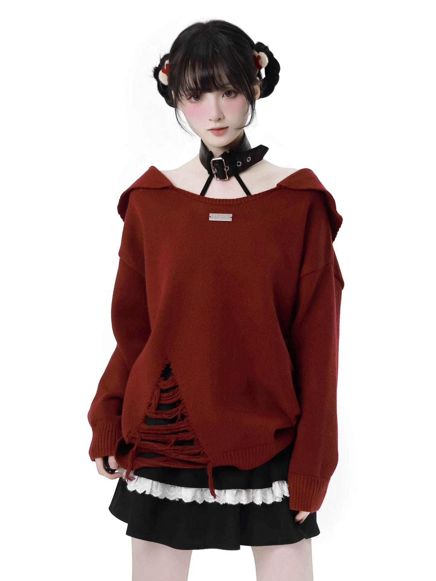 Dreiteiliges Choker-Spender-Set mit Kirschbuchstaben