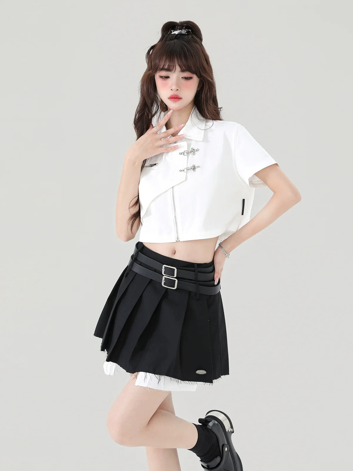 Short American Style Metal Top College Button