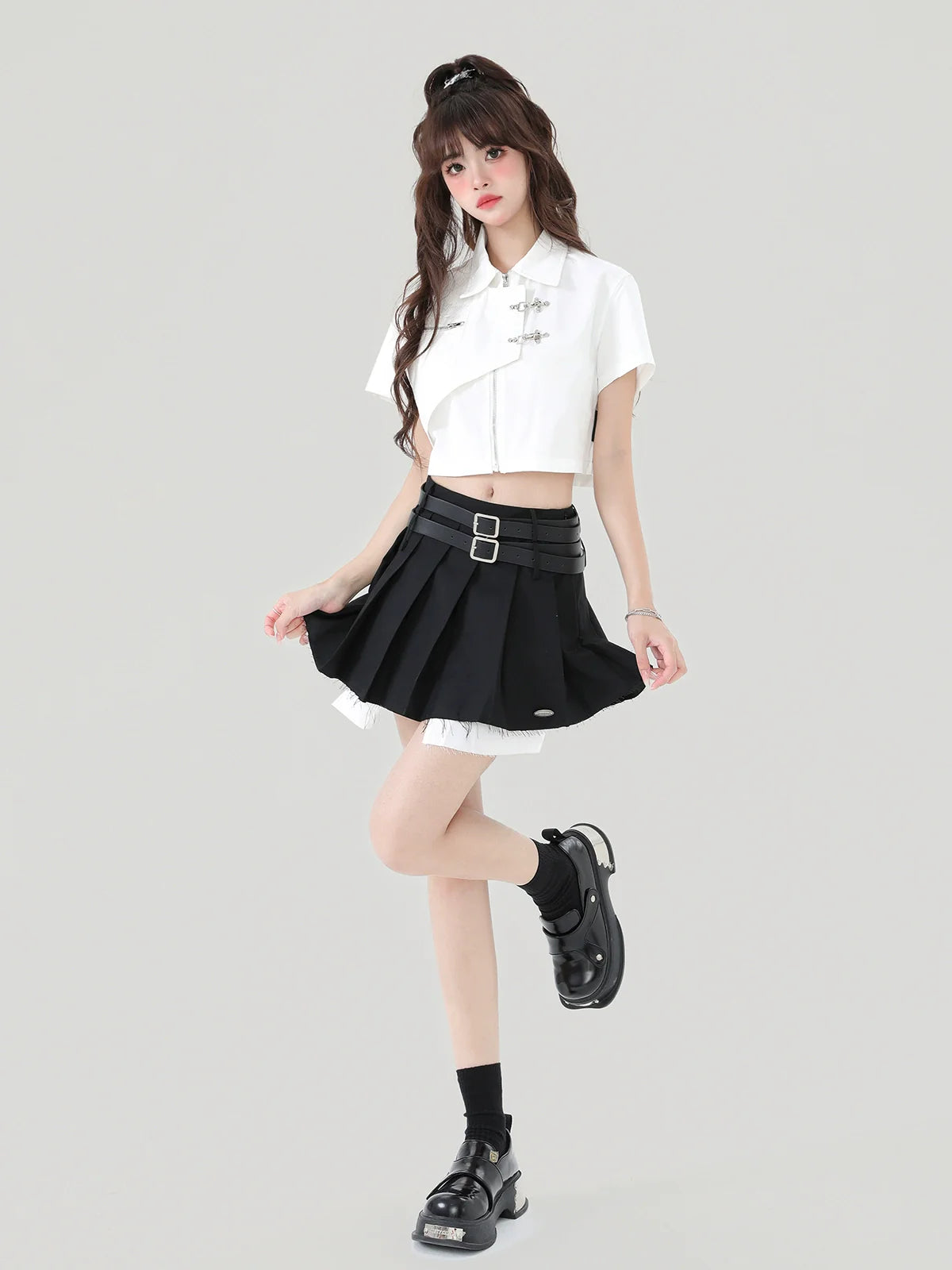 Short American Style Metal Top College Button
