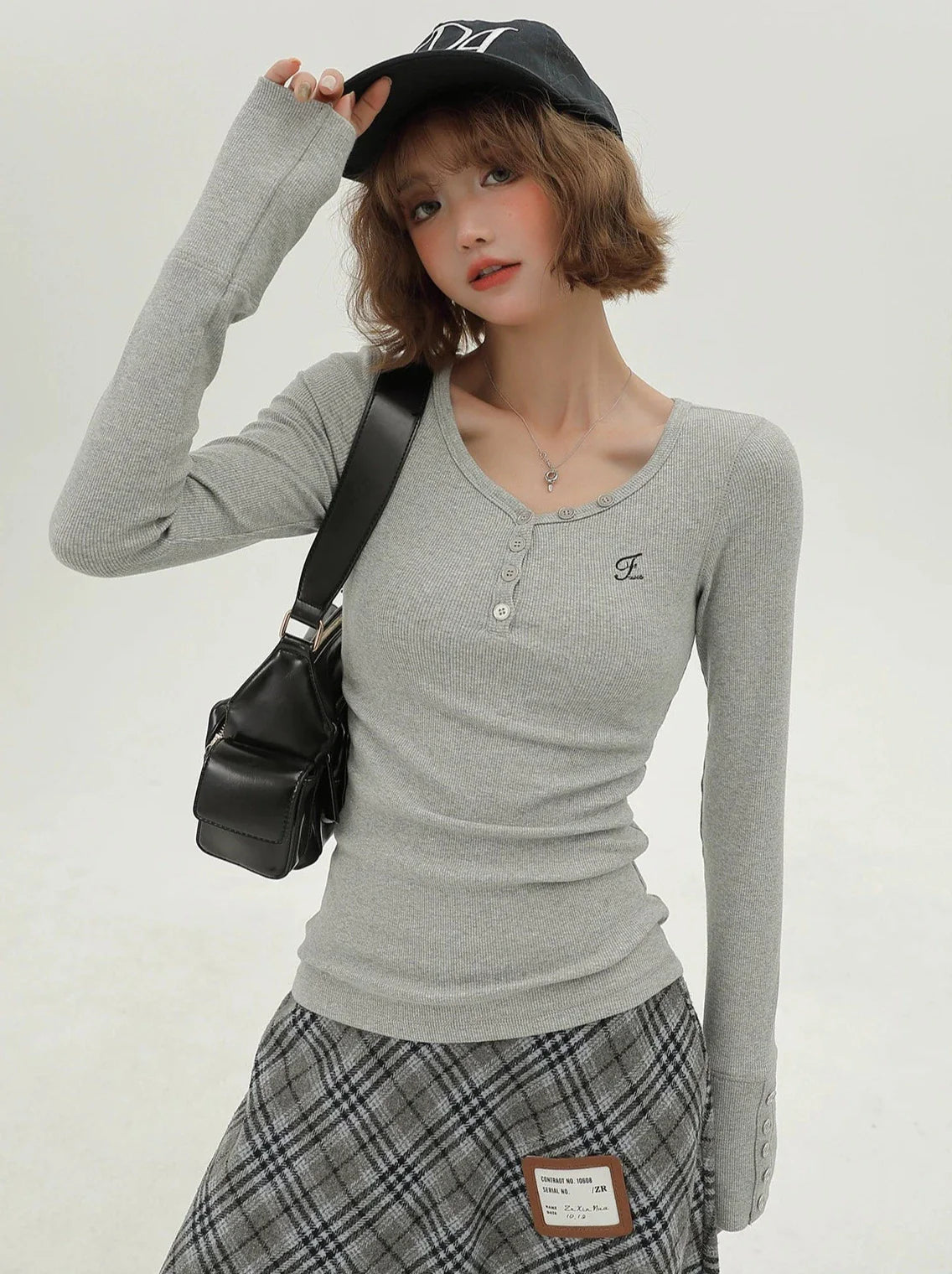 Vネック レトロT アメリカンロング