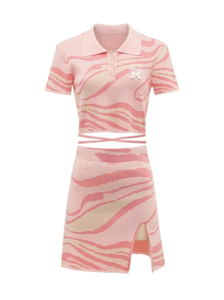 Cool Ripple Hot Water Girl Marbre Tricot Doux Configuration