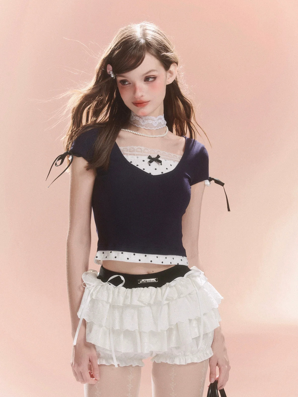 French Bow Tops Short Dot