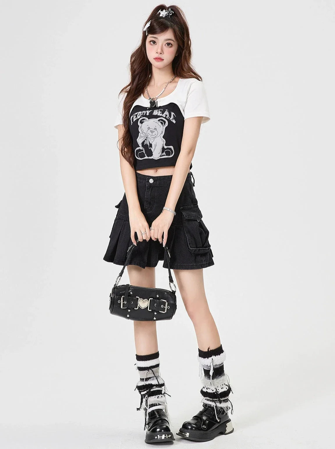 T-shirt Bare T-shirt + Long Short Mode