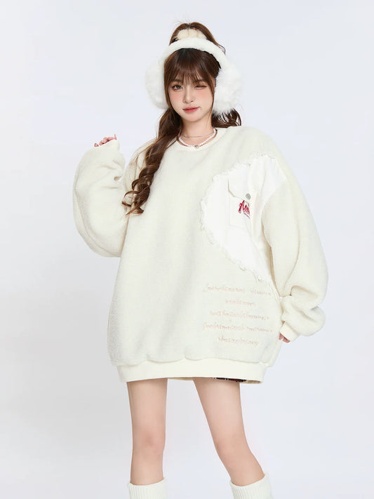 Over Boa American Loose Tops