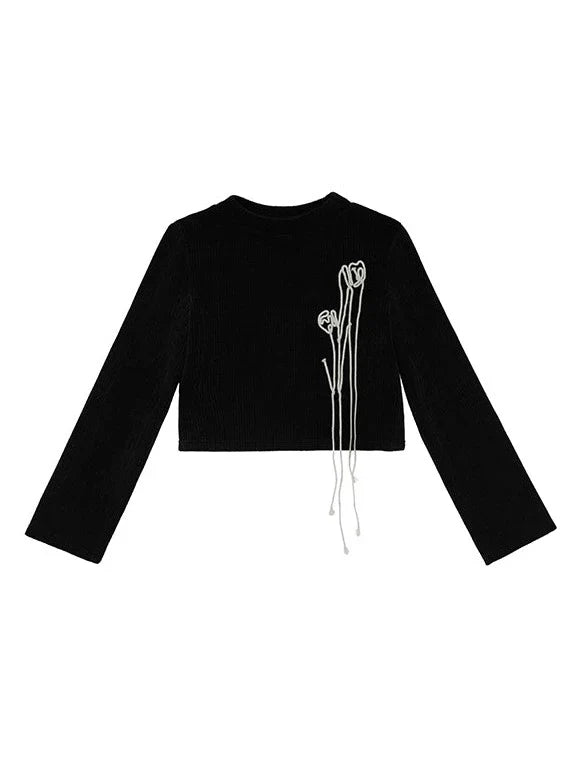 Tulipe courte Mote Dark Rib Top
