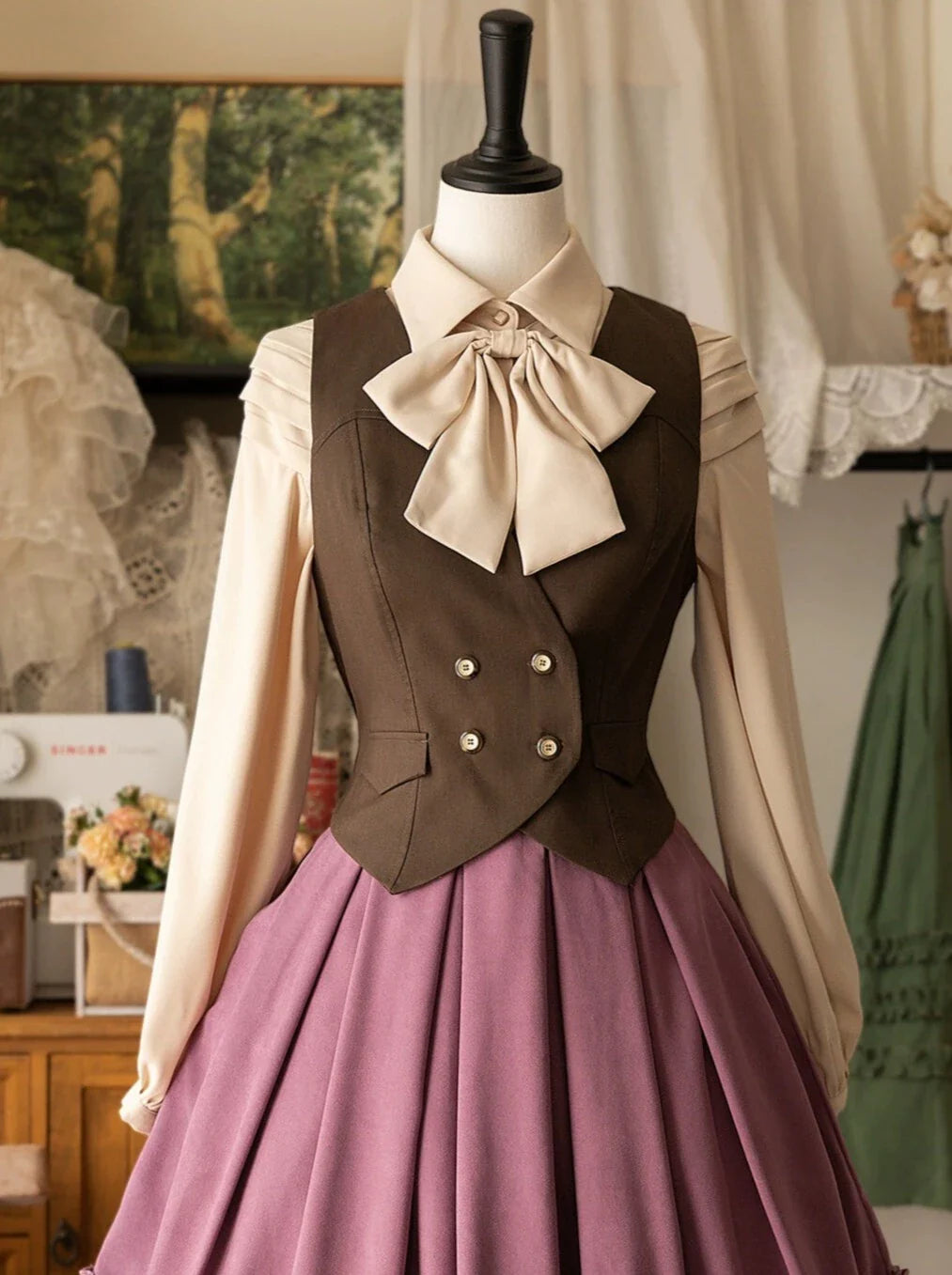 Forest Classic Collar Original Drobe Tower Weste Retro