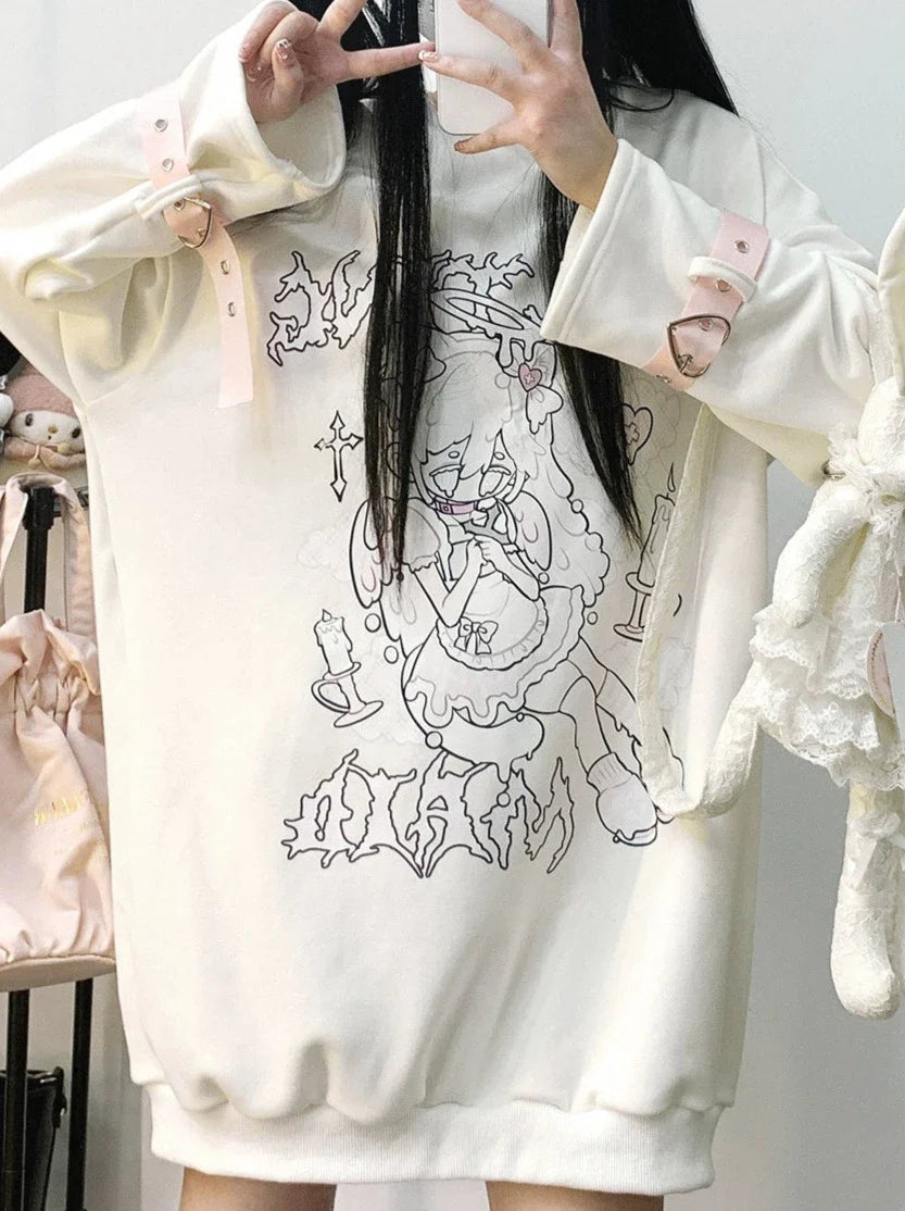 Mine Strap Print Velvet Long Trainer