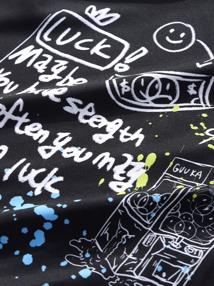 Tuschefarbe Kunst Sommer Design Shirt Mode
