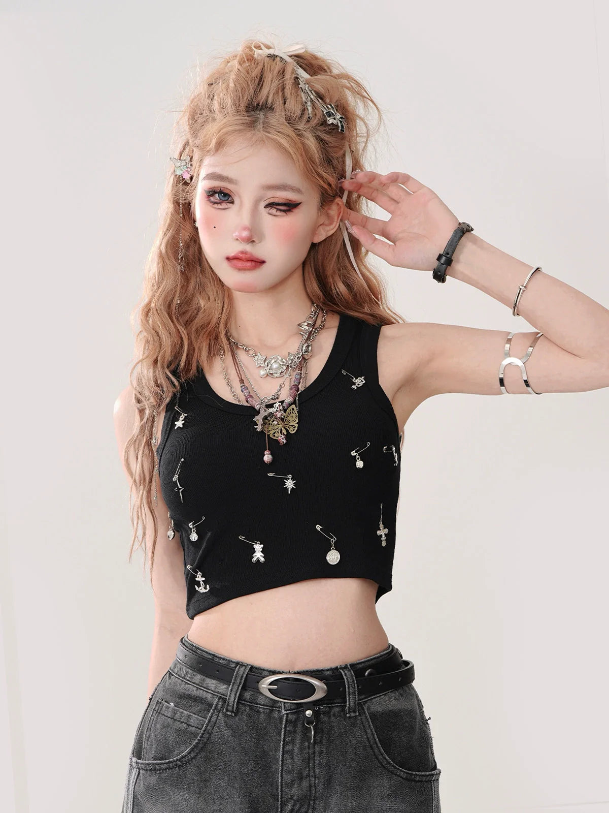Top Crop Short Tank Cross