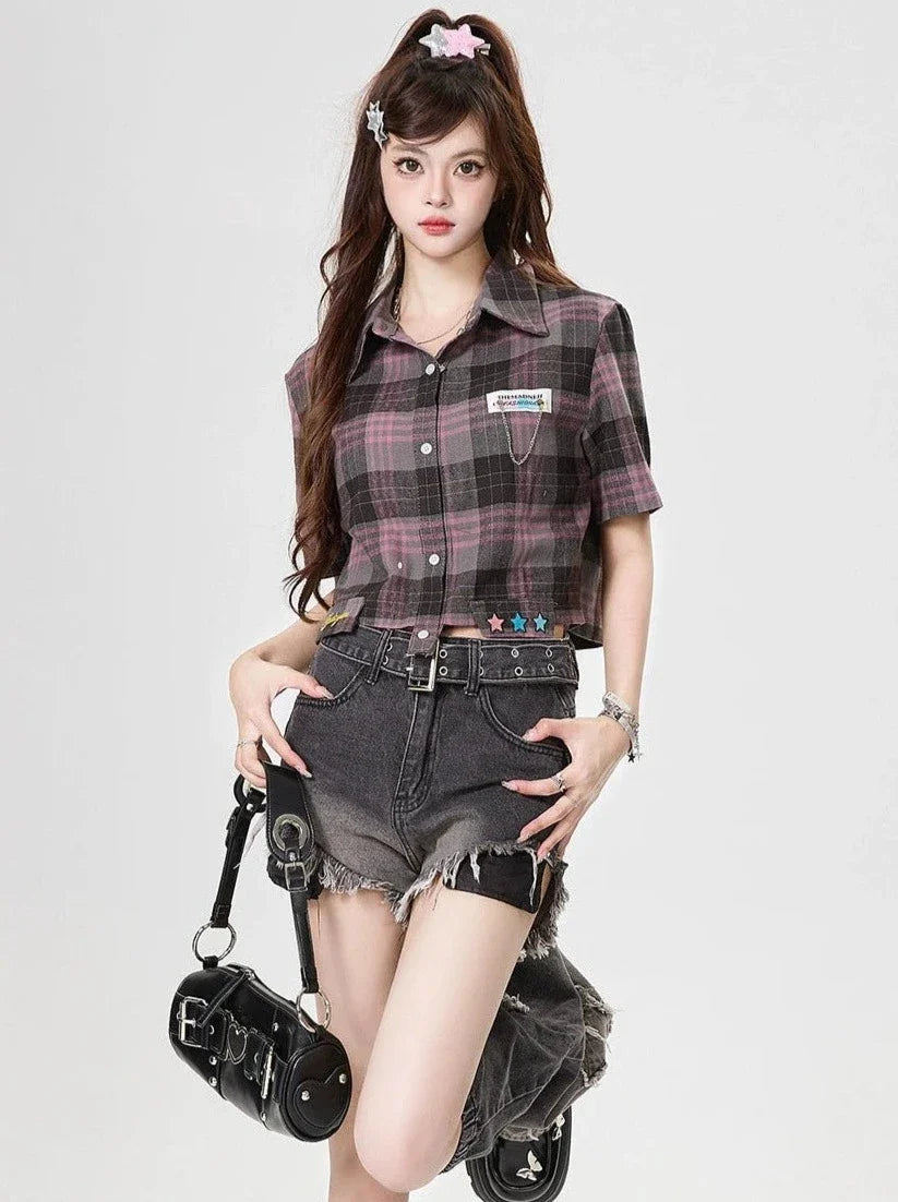 Retro Cool Check Shirt American