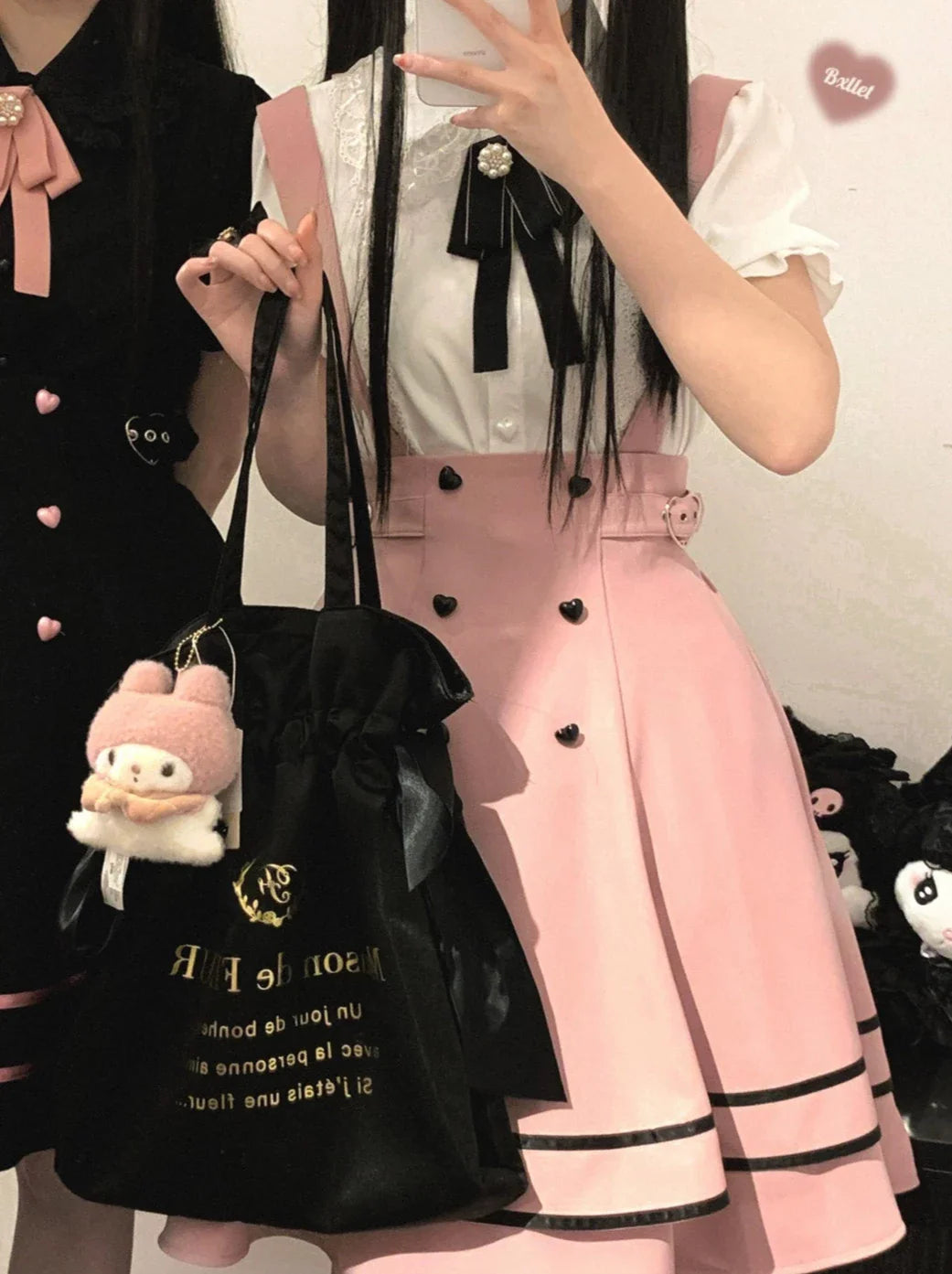 ラブバックルストラップチュチュスカート